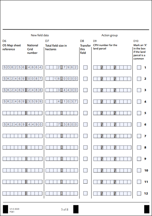 How to fill in an RLE1 form Rural payments