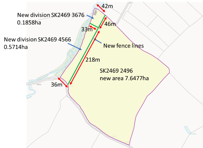 Dividing a land parcel Rural payments
